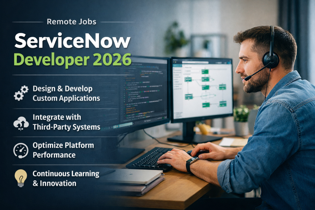 Remote Jobs ServiceNow Developer 2026